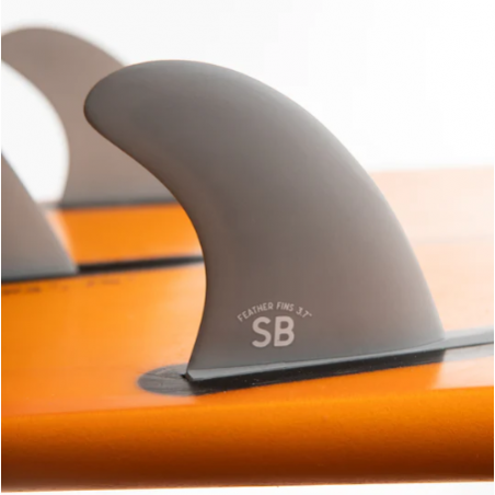 FEATHER FINS SINGLE US + SIDE BYTES 2+1 Black. SINGLE TAB