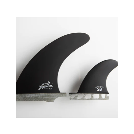 FEATHER FINS SINGLE US + SIDE BYTES 2+1 Black. SINGLE TAB